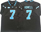 North Carolina Tar Heels 7 Sam Howell Black College Football Jersey,baseball caps,new era cap wholesale,wholesale hats